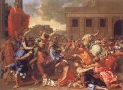 Nicolas Poussin The Abduction of the Sabine Women oil painting artist